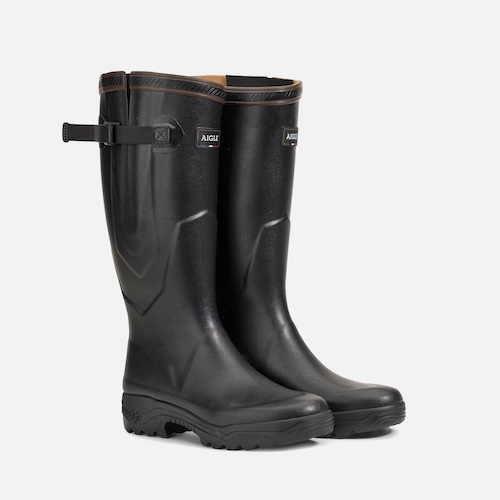 AIGLE-PARCOURS-Stiefel-mit-Riemen-und-Schnalle-schwarz