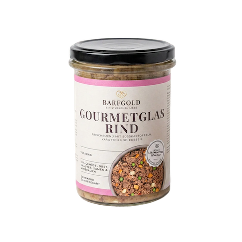 Barfgold-Gourmetglas-Rind-400