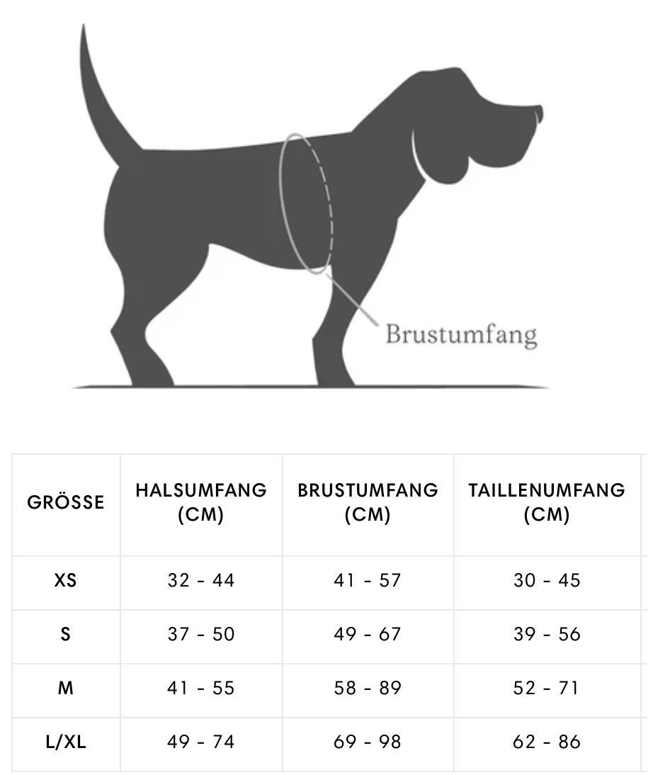 CLOUD-7-Größentabelle-Geschirr-Y