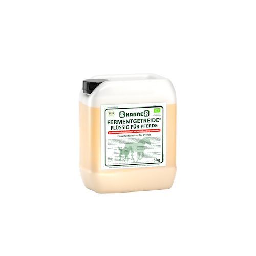 Kanne-Brottrunk-Fermentgetreide-flüssig-Pferde-5-kg transparent