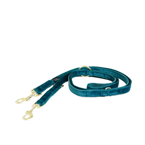 Kentucky-Dogwear-Hunde-Leine-Velvet-200-cm-blau