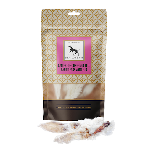 LILA-LOVES-IT-Kaninchenohren-mit-Fell-100g