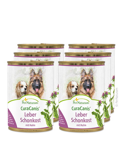 CuraCanis® Leber Huhn Schonkost 6 x 400 g- PerNaturam