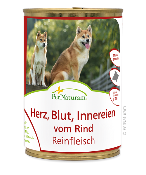 Reinfleisch Rind Herz, Blut, Innereien 600 g - PerNaturam